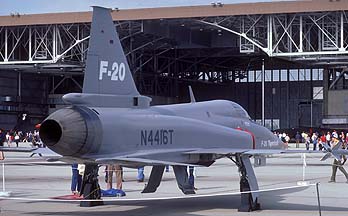 Northrop F-20 Tigershark 82-0062 at Edwards Air Force Base on October 30, 1983
